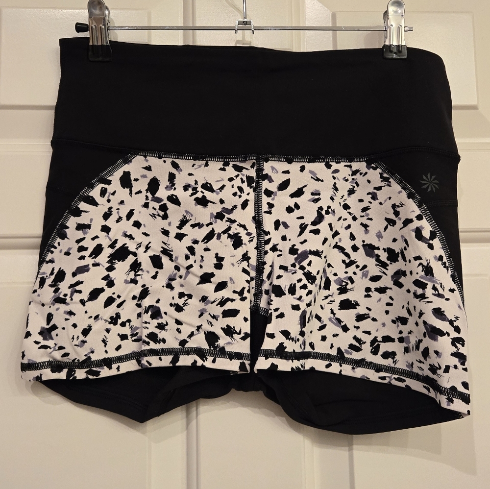Athleta Black and White Athletic Shorts